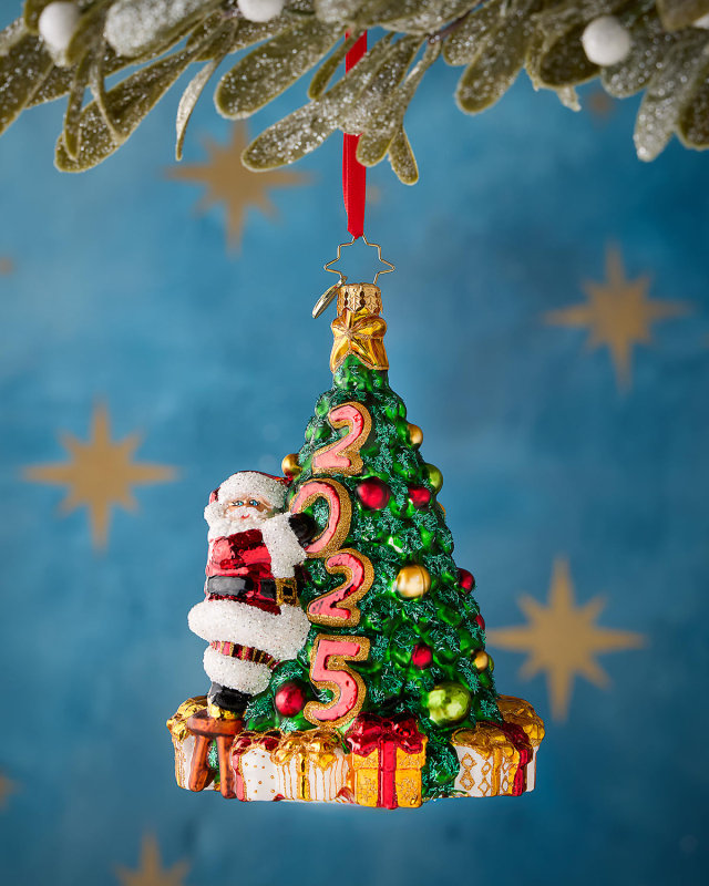 Santa's 2025 Tree Trim Christmas Ornament